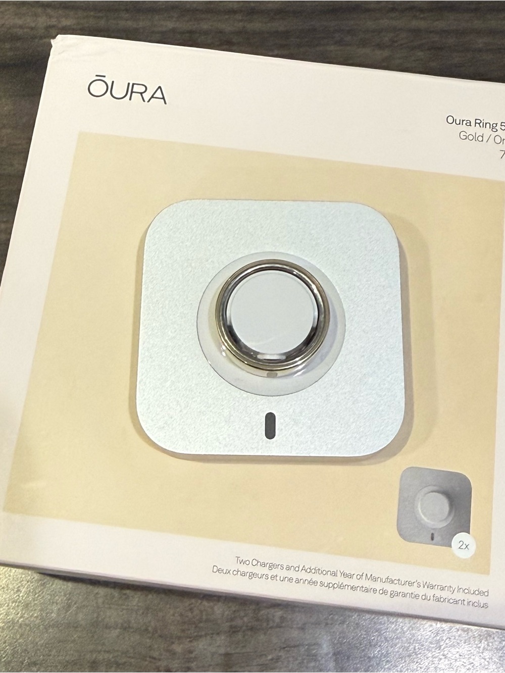 Oura 5 Ring Size 7 in Gold